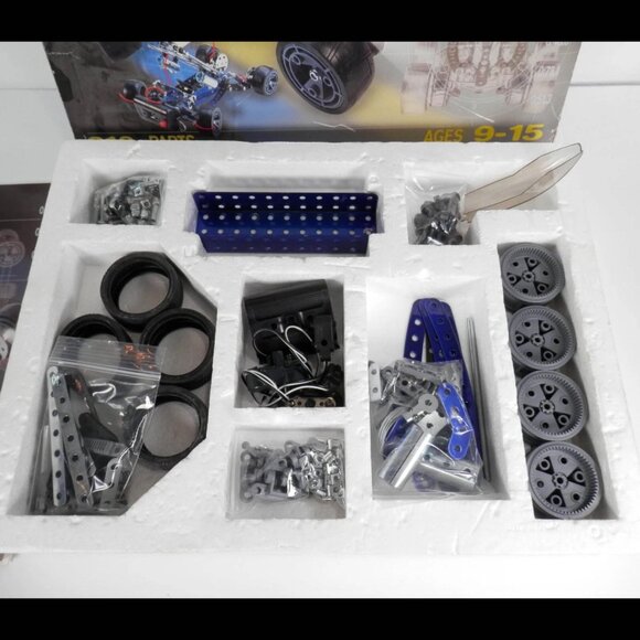 Vintage 1998 Erector Master Connection Vehicle Builder Kit Meccano 030050 Buggy - Picture 7 of 9